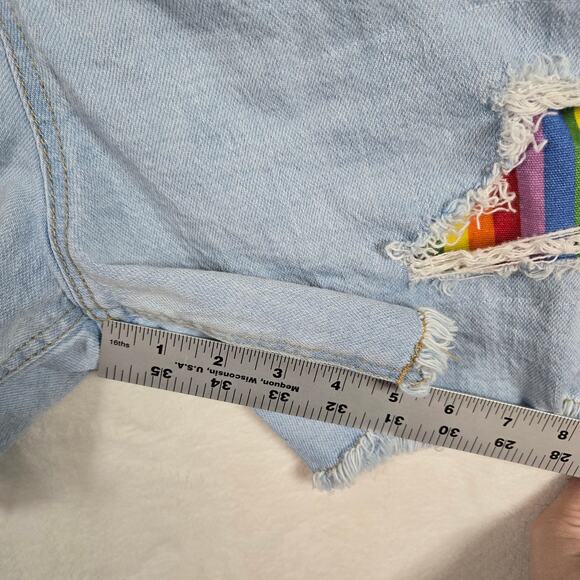 Target Pride Collection LGBTQ Rainbow Overall Shorts Womens XL 0831 - Picture 8 of 11